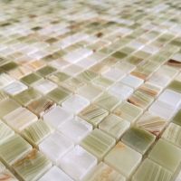 Мозаика Caramelle mosaic Pietrine 7 мм Onice Jade Verde POL 30,5x30,5 см — фото 2, Мозаика