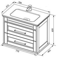 Товар: Тумба с раковиной Aquanet Бостон 80 260664 подвесная Белый матовый - фото 17 Тумба с раковиной Aquanet Бостон 80 260664 подвесная Белый матовый — фото 17, Мебель для ванной