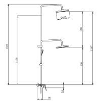 Товар: Душевая система Splenka S53.24.09 Графит матовый - фото 2 Душевая система Splenka S53.24.09 Графит матовый — фото 2, Душевое оборудование. Душевая программа