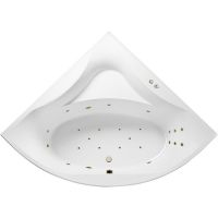 Акриловая ванна Excellent Glamour 150x150 WAEX.GLA15.ULTRA.BR с гидромассажем — фото 1, Ванны