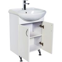 Тумба с раковиной Orange Роса Ro-45TUW Белая — фото 2, Тумбы с раковиной