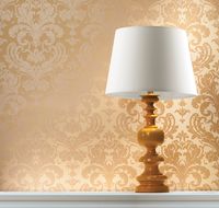 Обои Milassa Swan SW3 004 Флизелин (1*10,05) Оранжевый/Бежевый, Дамаск — фото 2, Обои для стен