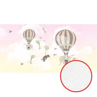 Фреска детская Ortograf Для малышей 33140 Фактура бархат FX Флизелин (5,4*2,7) Разноцветный, Животные/Воздушные шары арт-33140 (бархат FX) — фото 1, Фрески