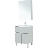 Комплект мебели для ванной Aquanet Алвита New 60 274530 Серый матовый — фото 3, Мебель для ванной