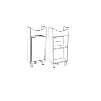 Тумба под раковину Corozo Монро 45 SD-00000784 Белая — фото 5, Мебель для ванной