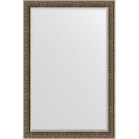 Зеркало Evoform Exclusive 179х119 BY 3631 с фацетом в багетной раме - Вензель серебряный 101 мм — фото 1, Мебель для ванной