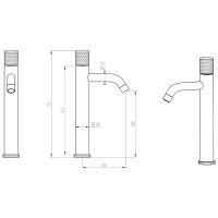Смеситель для раковины Boheme Stick 122-NB.2 Никель — фото 2, Смесители