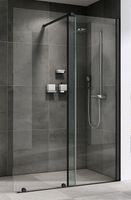 Душевая перегородка Abber Komfort 100 AG09100B профиль Черный стекло прозрачное — фото 2, Душевые перегородки