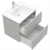 Тумба под раковину Laparet Atlas 60 LA-WCAB-60-125 подвесная Кашемир матовый — фото 2, Мебель для ванной