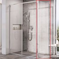Душевая стенка Ravak Blix Slim BLSPS-80 X9BM40C00Z1 профиль Хром стекло Transparent — фото 1, Боковые стенки