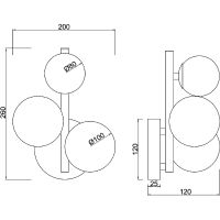 Товар: Настенный светильник Maytoni Modern Dallas MOD545WL-03BS Белый Золото - фото 4 Настенный светильник Maytoni Modern Dallas MOD545WL-03BS Белый Золото — фото 4, Светильники