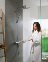 Душевая система Hansgrohe Crometta S с термостатом Хром арт-27267000 — фото 7, Душевые стойки