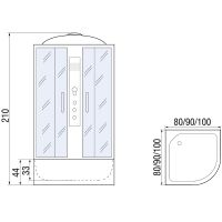 Товар: Душевая кабина River Desna 90x90 MT 10000002157 с поддоном - фото 3 Душевая кабина River Desna 90x90 MT 10000002157 с поддоном — фото 3, Душевые кабины