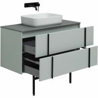 Тумба под раковину Allen Brau Reality 100 1.32007.PWM подвесная Папирус матовый — фото 32, Тумбы под раковину