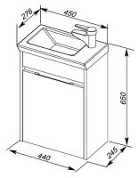 Товар: Тумба с раковиной Aquanet Дувр 45 213041 подвесная Белая - фото 9 Тумба с раковиной Aquanet Дувр 45 213041 подвесная Белая — фото 9, Тумбы с раковиной