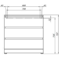 Товар: Комод Aquanet Сканди 80 302544 Дуб крафт - фото 10 Комод Aquanet Сканди 80 302544 Дуб крафт — фото 10, Мебель для ванной