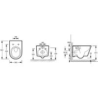Унитаз Jacob Delafon Bastille EDAB102-00 подвесной без сиденья — фото 16, Подвесные унитазы