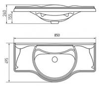 Товар: Раковина Roca America 85 327206000 Белая - фото 3 Раковина Roca America 85 327206000 Белая — фото 3, Раковины