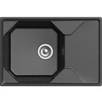 Товар: Кухонная мойка GranFest Unique GF-U-740L Черная - фото 2 Кухонная мойка GranFest Unique GF-U-740L Черная — фото 2, Кухонные мойки
