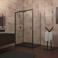 Товар: Душевая дверь Veconi Vianno VN-46B 130 VN46B-130-01-C5 профиль Черный матовый стекло прозрачное - фото 2 Душевая дверь Veconi Vianno VN-46B 130 VN46B-130-01-C5 профиль Черный матовый стекло прозрачное — фото 2, Душевые двери в нишу