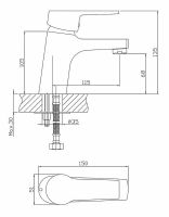Смеситель для раковины Viko V-6701 Хром — фото 11, Смесители