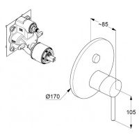 Смеситель для душа Kludi Bozz 38659N076 Золото брашированное — фото 2, Смеситель для душа