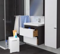 Товар: Табурет в ванную Creto 1-02SDDW Белый - фото 2 Табурет в ванную Creto 1-02SDDW Белый — фото 2, Сиденья