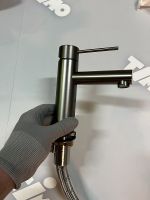 Смеситель для раковины Timo Saona 2361/18F Черное золото — фото 2, Смесители