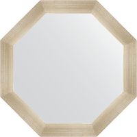 Зеркало Evoform Octagon 60х60 BY 3704 в багетной раме - Травленое серебро 59 мм — фото 1, Мебель для ванной