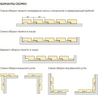 Рейка начальная для реечной панели Ликорн РП-1.Л.16.2800 грунтованная под покраску 2800x65x16 мм — фото 4, Панели