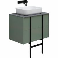 Тумба под раковину Allen Brau Reality 70 1.32004.CGM подвесная Олива матовая — фото 25, Тумбы под раковину