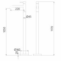 Товар: Смеситель для раковины Abber Wasser Kreis AF8140G Золото матовое - фото 6 Смеситель для раковины Abber Wasser Kreis AF8140G Золото матовое — фото 6, Смесители
