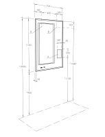 Зеркало Aquaton Сакура 80 1A236502SKW80 с подсветкой с сенсорным выключателем с антизапотеванием и часами — фото 5, Зеркала в ванную комнату