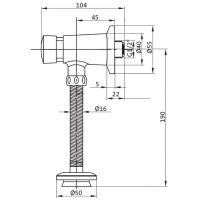 Писсуар Santek Гала 1WH501804 подвесной Белый — фото 9, Писсуары