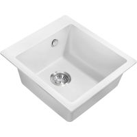 Кухонная мойка Milacio Murcia 46 Cuarzo MC.77032 Белая — фото 1, Кухонные мойки