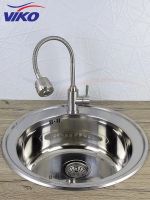 Смеситель для кухни Viko V-4414 Серебро — фото 4, Смесители для кухни