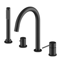 Смеситель на борт ванны Timo Saona 2320/03Y Черный — фото 1, Смесители на борт ванны