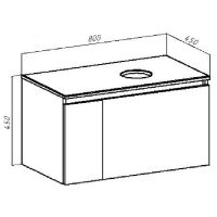 Тумба под раковину Runo Бари 80 00-00001375 подвесная Крафт дуб Белая — фото 26, Тумбы под раковину