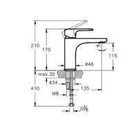 Смеситель для раковины Vitra Root Round A4270636EXP Черный матовый — фото 2, Смесители