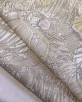 Обои Solo Liberty E202502 Винил на флизелине (1,06*10) Бежевый/Серый, Листья/Геометрия — фото 3, Обои для стен