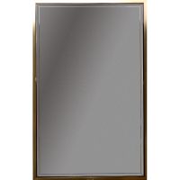 Зеркало Boheme Armadi Art Monaco 70 566-BG с подсветкой Черный глянец Золото — фото 1, Мебель для ванной