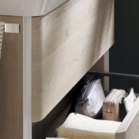 Тумба с раковиной Burgbad Iveo 100 SFEN100F2834G0161C0001*1 подвесная Фланелевый дуб — фото 4, Мебель для ванной