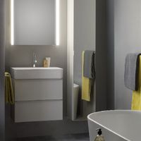 Шкаф пенал Laufen Val 30 4.1090.1.160.100.1 подвесной Белый матовый — фото 2, Мебель для ванной