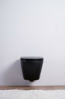 Товар: Унитаз Esbano Azalea ESUPAZALBM подвесной Черный матовый с сиденьем Микролифт - фото 3 Унитаз Esbano Azalea ESUPAZALBM подвесной Черный матовый с сиденьем Микролифт — фото 3, Подвесные унитазы