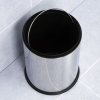 Ведро для мусора WasserKRAFT K-625 Хром — фото 2, Мусорные ведра