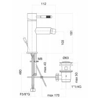 Товар: Смеситель для ванны Webert Rimini RI850101010 Золото - фото 2 Смеситель для ванны Webert Rimini RI850101010 Золото — фото 2, Смесители