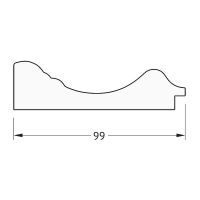 Зеркало Evoform Exclusive-G 161х79 BY 4288 с гравировкой в багетной раме - Травленое золото 99 мм — фото 6, Мебель для ванной
