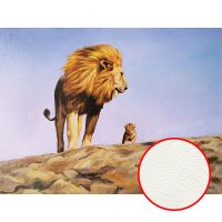 Фреска Ortograf Животные 8247 Фактура флок FLK Флизелин (2*1,5) Голубой/Оранжевый, Животные/Живопись — фото 1, Фрески