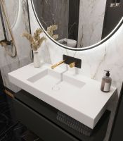 Товар: Раковина Boheme Armadi Art Flat 100 888-100 Белая матовая - фото 2 Раковина Boheme Armadi Art Flat 100 888-100 Белая матовая — фото 2, Раковины