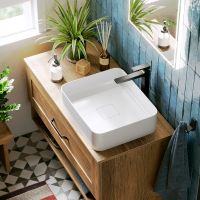 Тумба под раковину Aqwella Craft 100 CRF0110DB подвесная Дуб балтийский — фото 3, Мебель для ванной